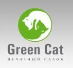 Логотип Green CAT, Печатный салон